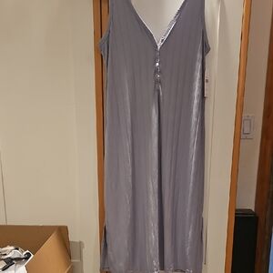 Danskin Lavender Button-Front Chemise